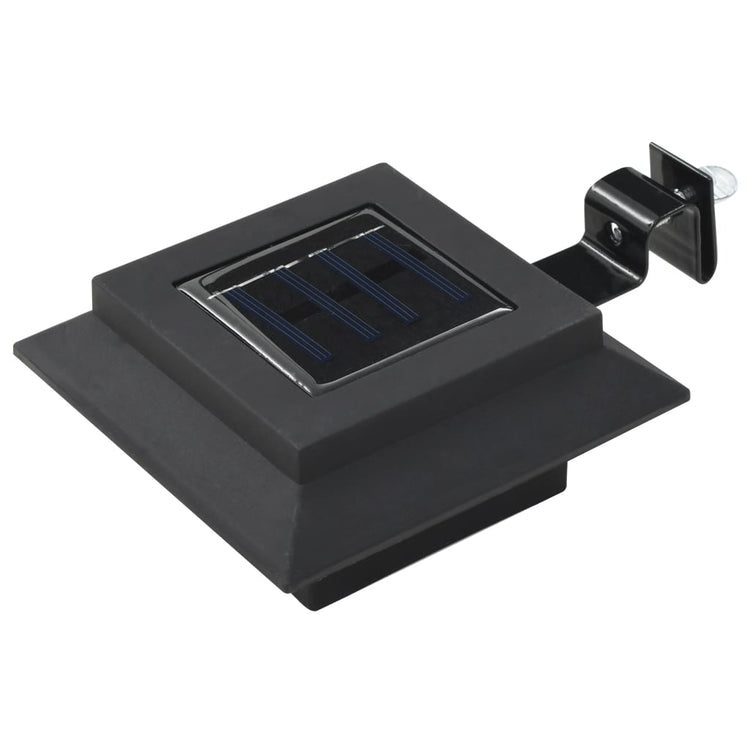 Lampes solaires LED vidaxl carrés de 12 cm noirs 6 sts