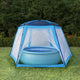 Tente de piscine Vidaxl 660x580x250 cm Bleu