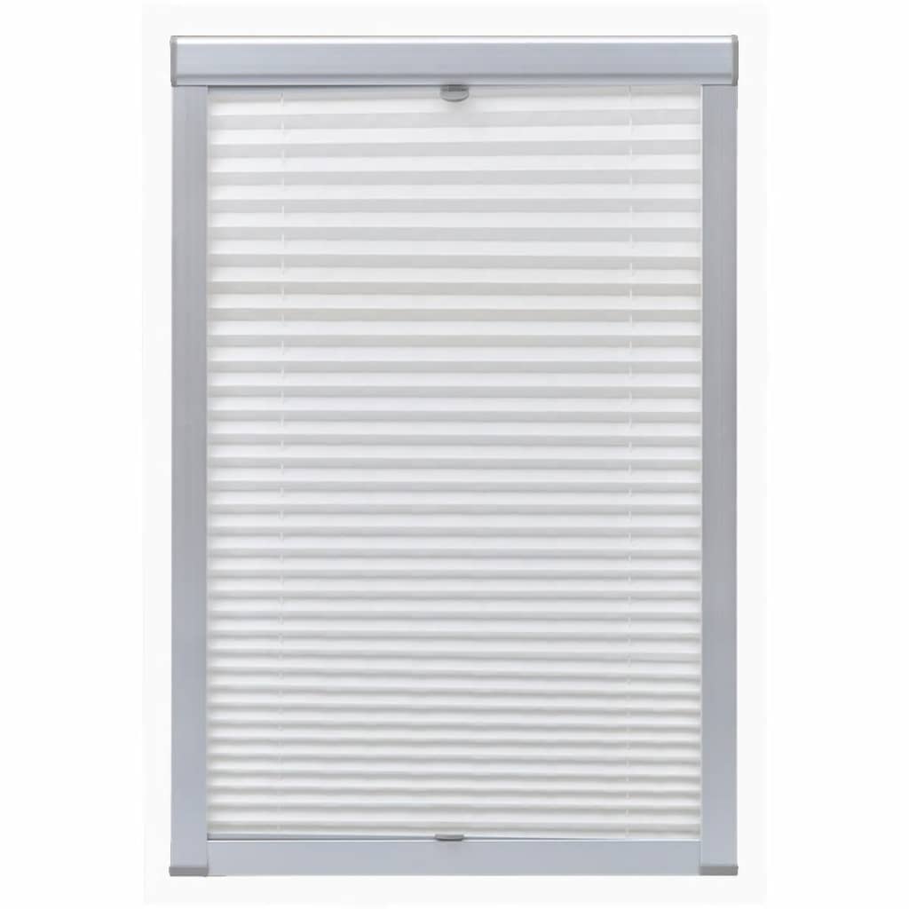 Vidaxl rouleau aveugle plissé blanc mk06