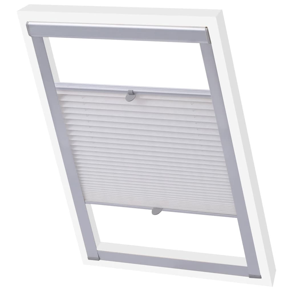 Vidaxl rouleau aveugle plissé blanc pk06