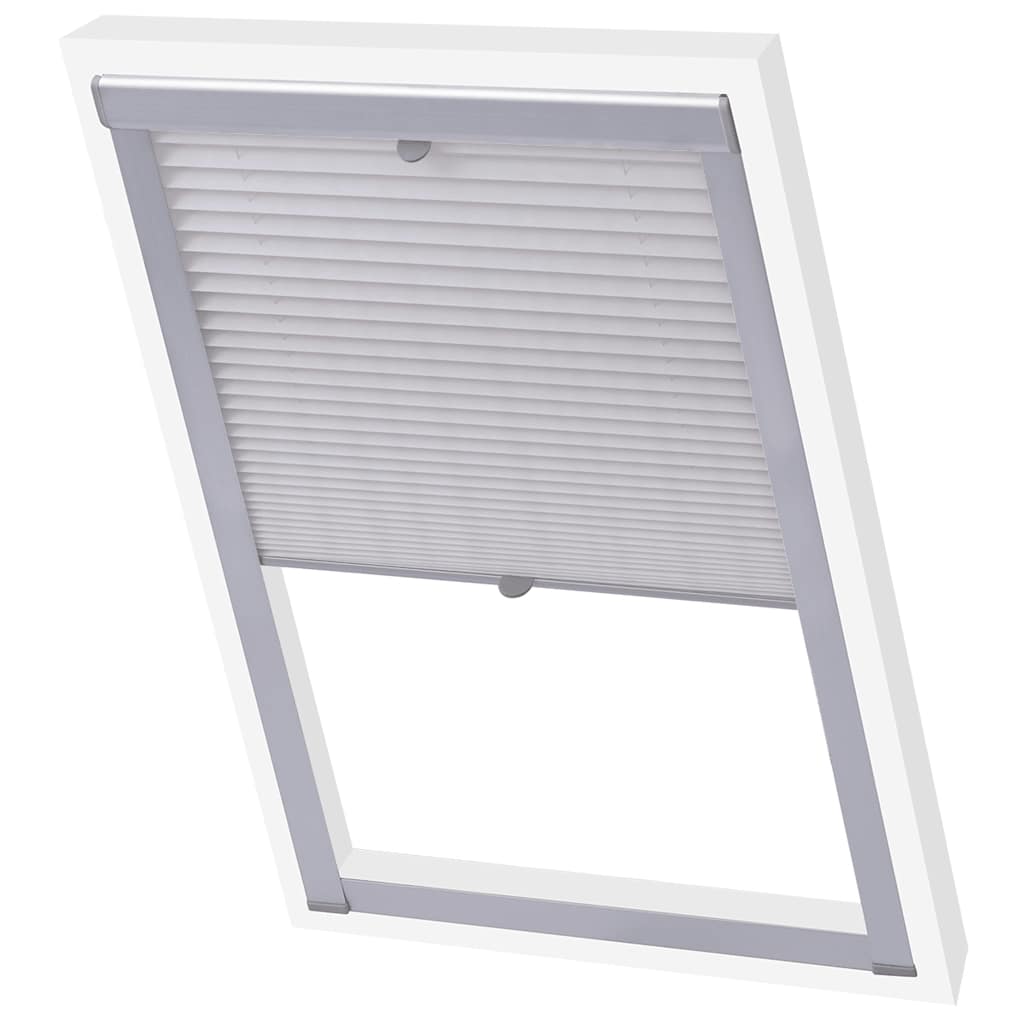 Vidaxl rouleau aveugle plissé blanc pk08