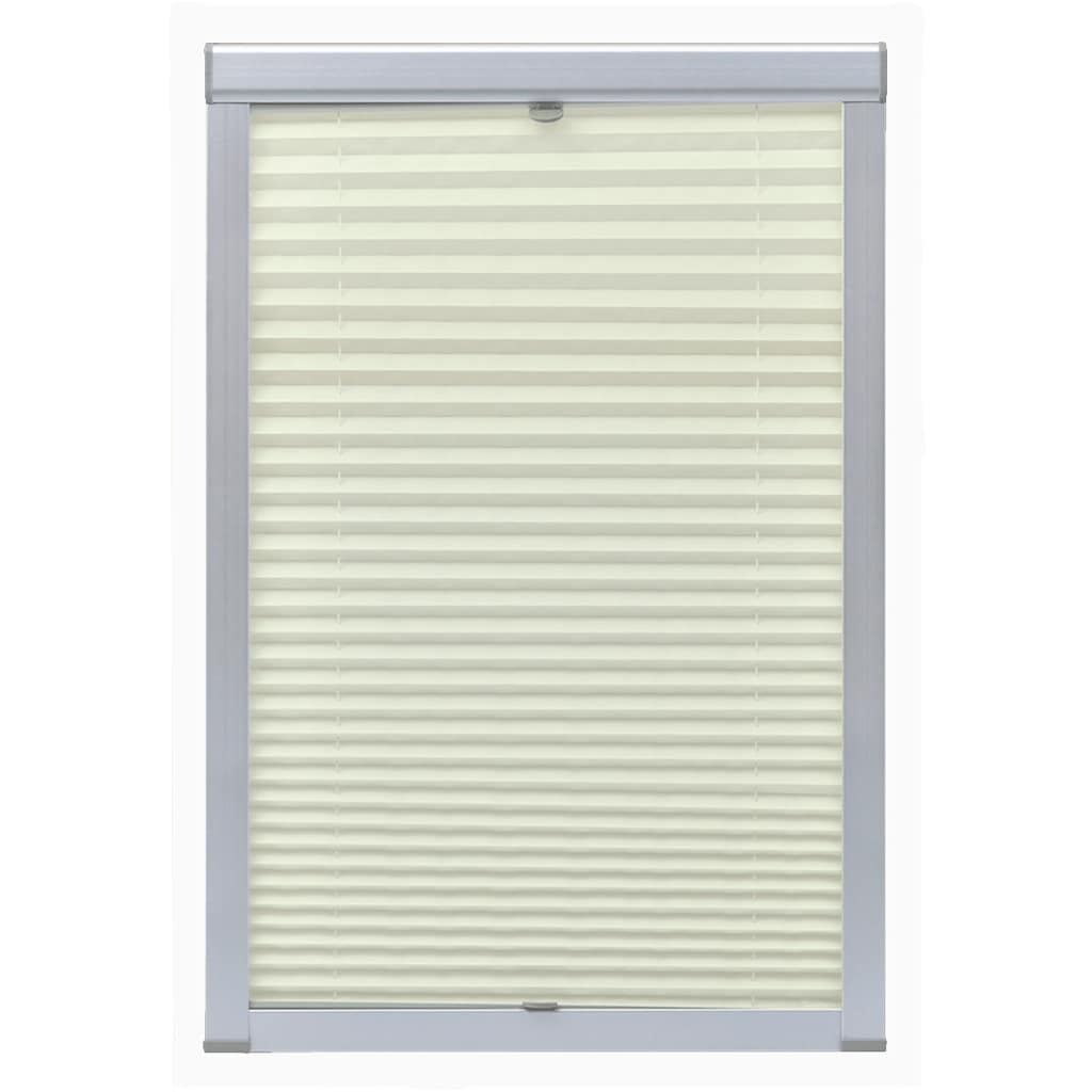 Vidaxl rouleau aveugle plissée crème fk06