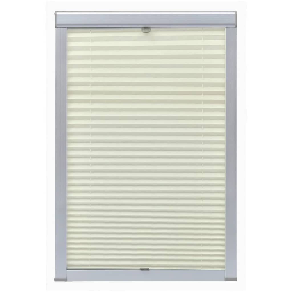 Vidaxl rouleau aveugle plissée crème mk04