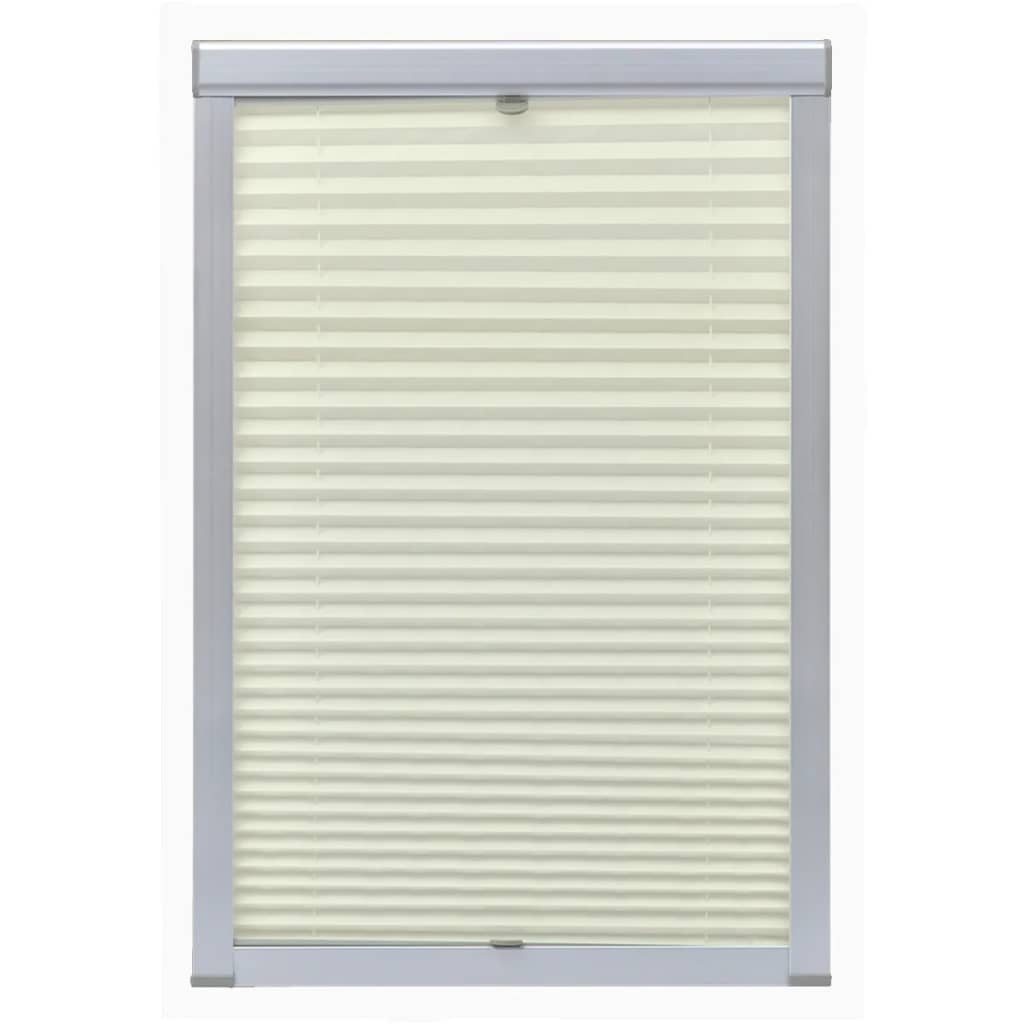 Vidaxl rouleau aveugle plissée crème mk08