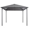 Arbor vidaxl avec toit de couleur anthracite en aluminium 3x3 m