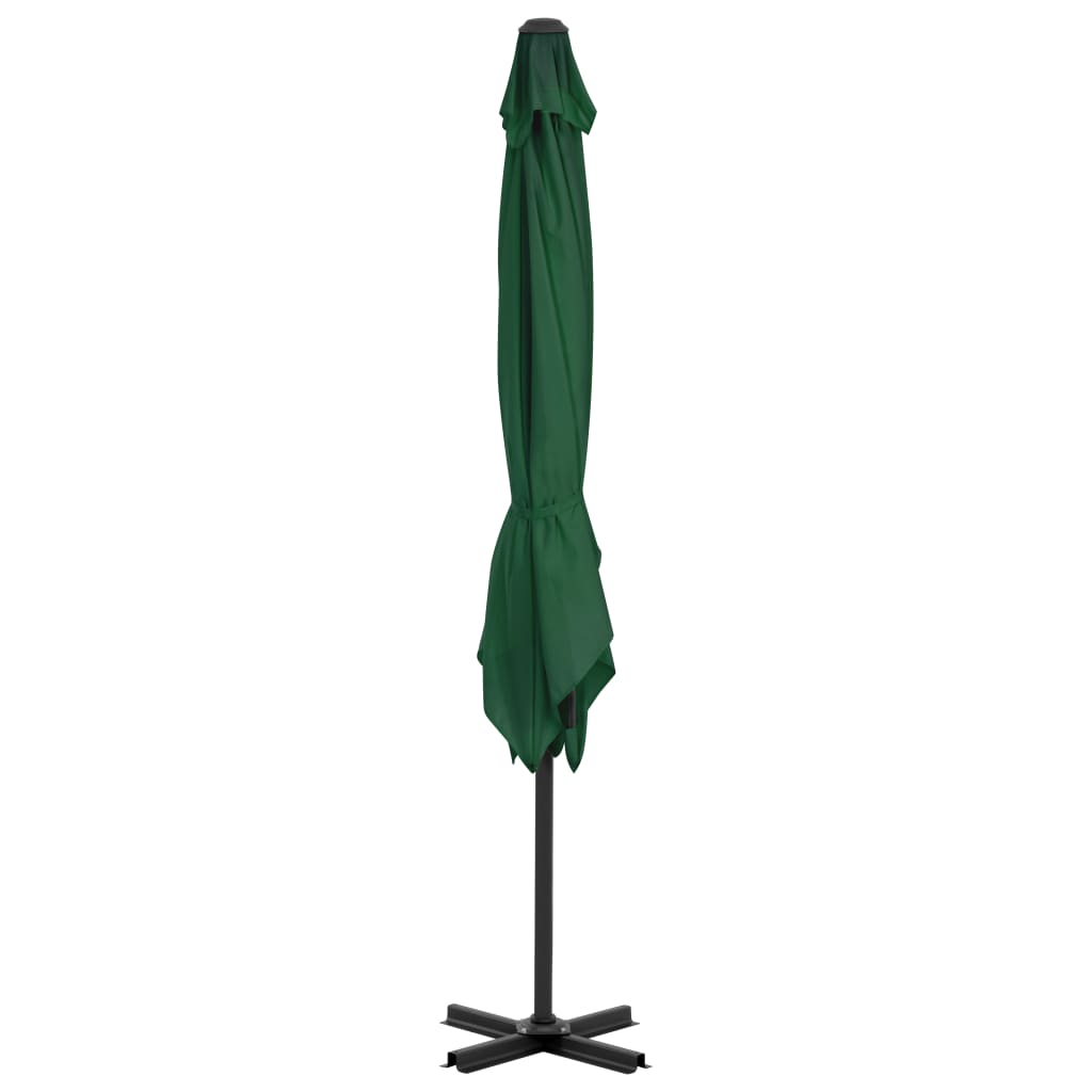 Vidaxl Parasol flottant avec poteau en aluminium 250x250 cm vert