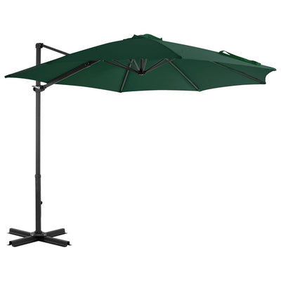 Vidaxl Parasol flottant avec un poteau en aluminium 300 cm vert