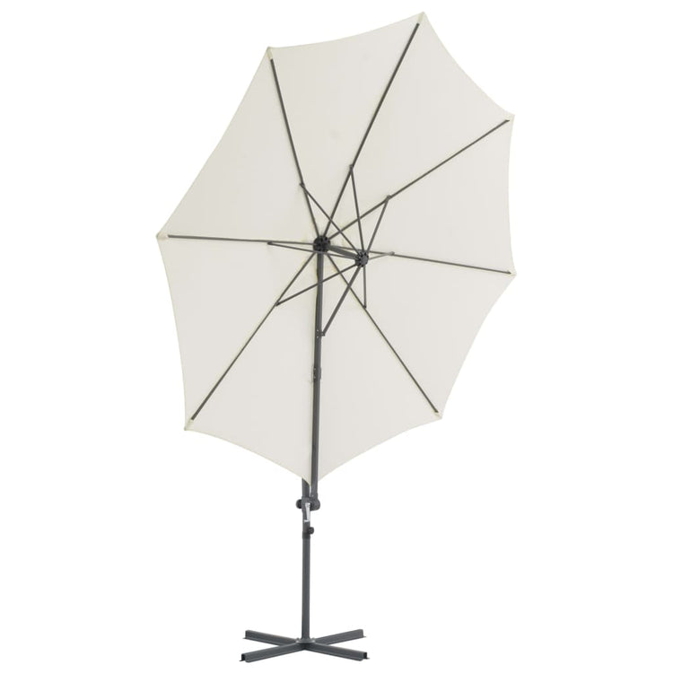 Vidaxl Parasol flottant avec poteau en acier 300 cm Sable -Colore