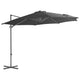 Vidaxl Parasol flottant avec poteau en acier 300 cm anthracite -colored