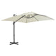 Vidaxl Parasol flottant avec poteau en aluminium 300x300 cm sable -colored