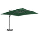 Vidaxl Parasol flottant avec poteau en aluminium 400x300 cm vert