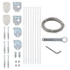 Vidaxl Balcony Screen Accessory Set 29 pièces