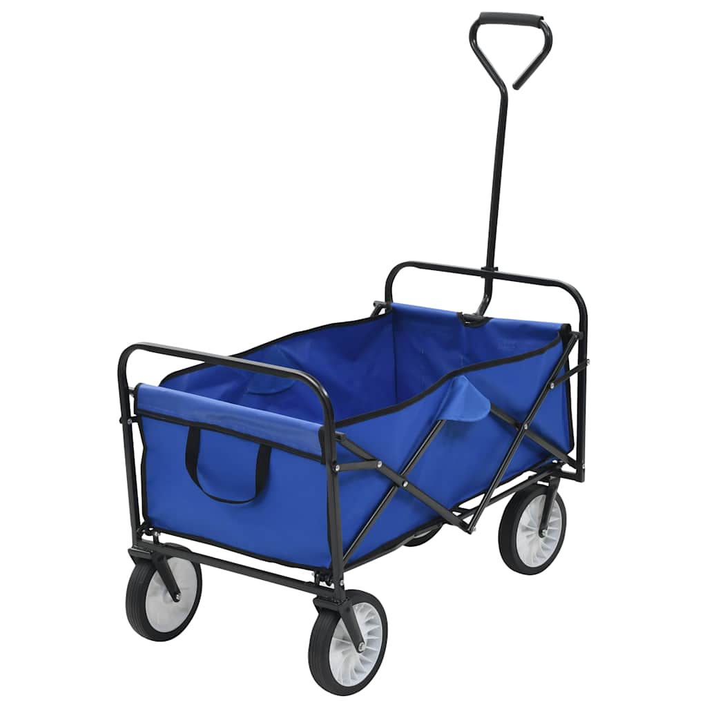 Vidaxl Handkar en acier pliable bleu