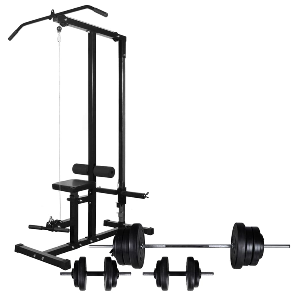 Vidaxl Power Tower avec licou ensemble 60,5 kg