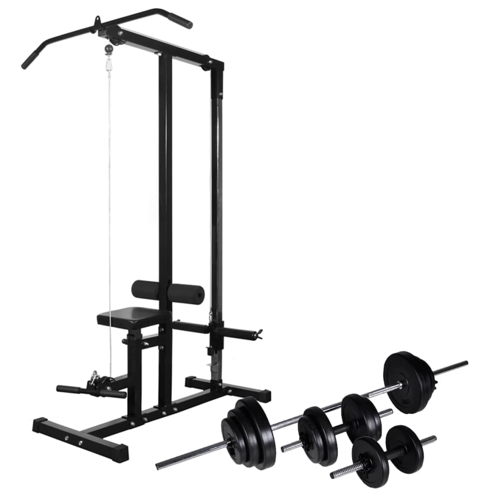 Vidaxl Power Tower avec licou ensemble 30,5 kg