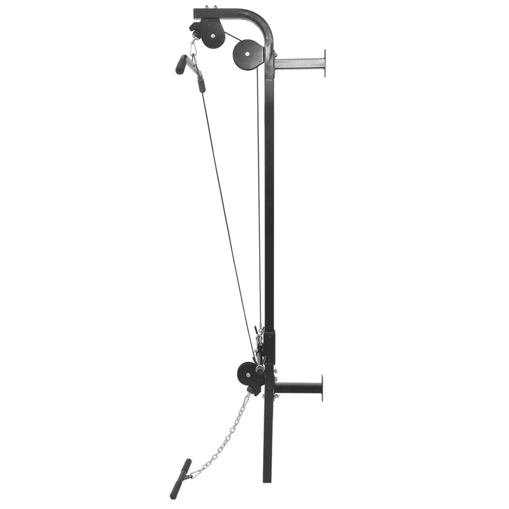 Vidaxl Power Tower pour le mur avec haltère ensemble 60,5 kg