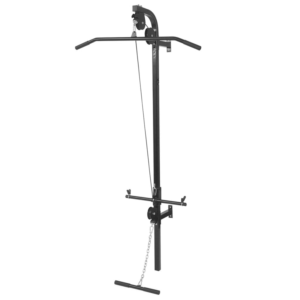 Vidaxl Power Tower pour le mur avec haltère ensemble 60,5 kg