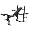 Vidaxl Weightsbank avec rack de poids et haltère ensemble 30,5 kg