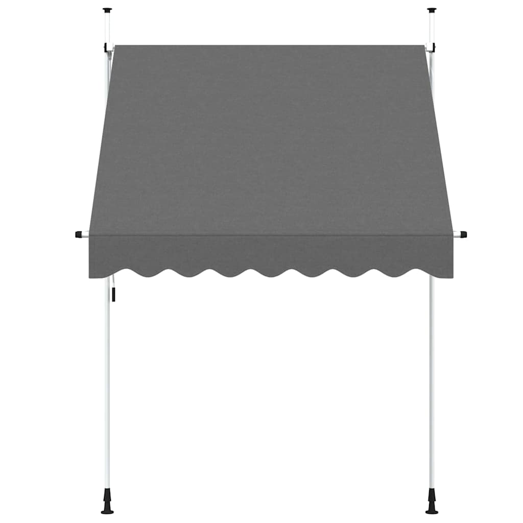 Vidaxl Luifel retire manuellement 200 cm anthracite