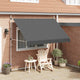 Vidaxl luifel extensible manuellement 300 cm anthracite