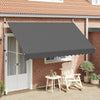 Vidaxl luifel extensible manuellement 350 cm anthracite