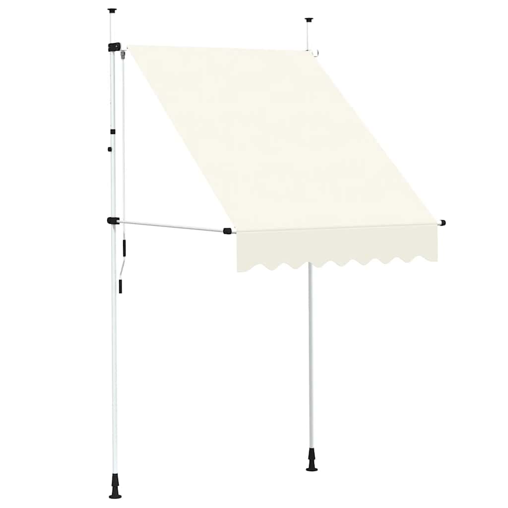 Vidaxl Luifel étend manuellement la crème 150 cm