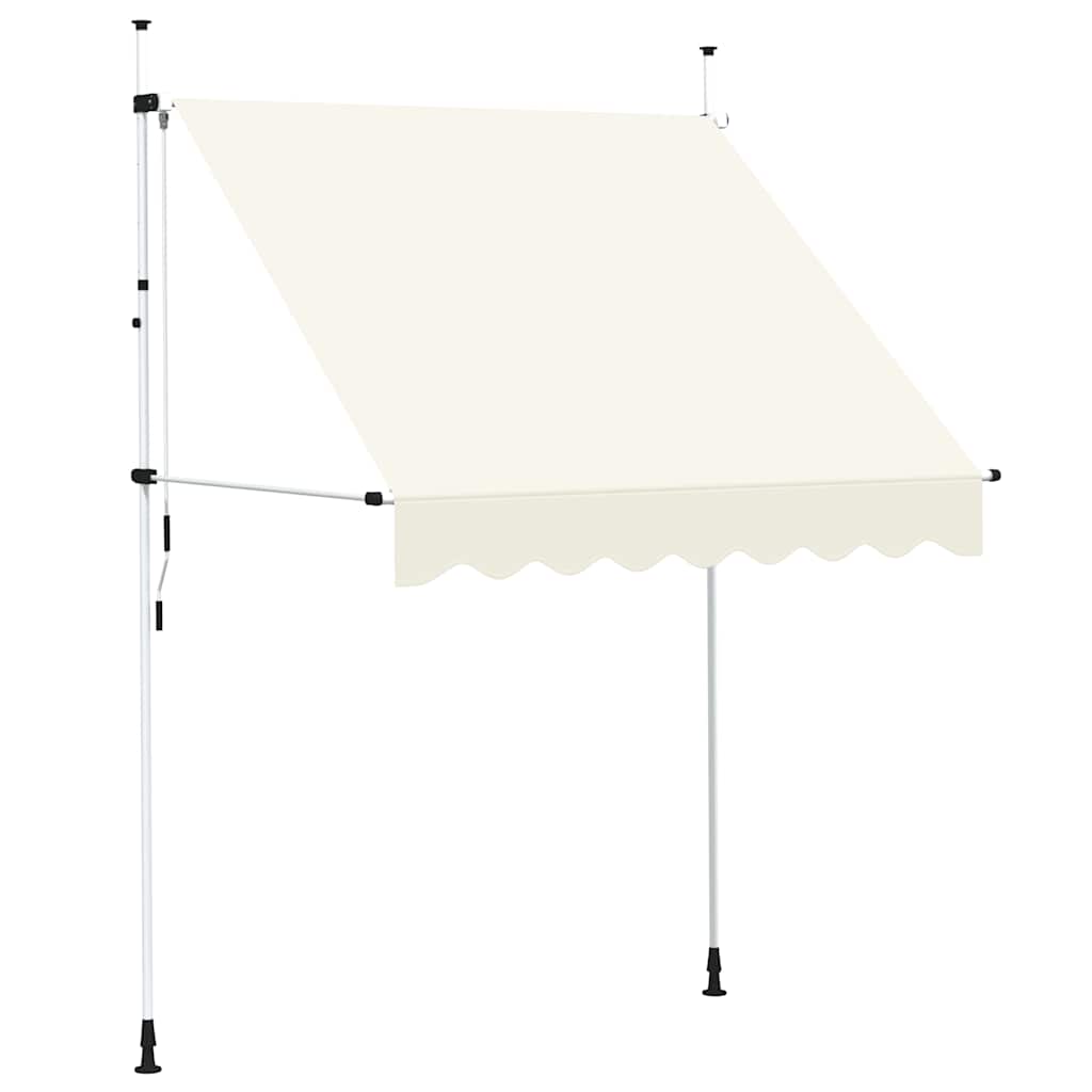 Vidaxl Luifel étend manuellement la crème 200 cm