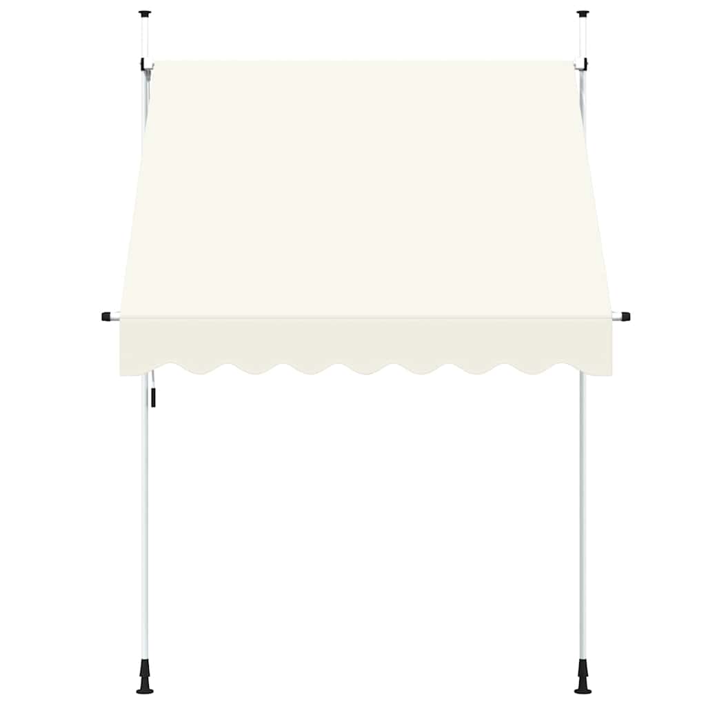 Vidaxl Luifel étend manuellement la crème 200 cm