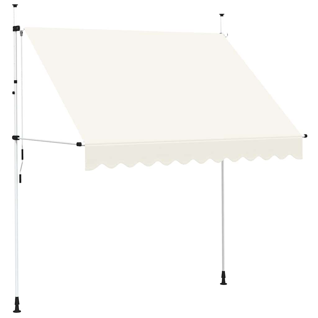 Vidaxl Luifel étend manuellement la crème 250 cm