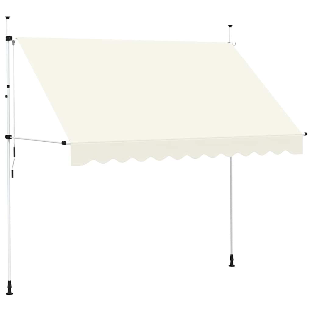 Vidaxl Luifel étend manuellement la crème 300 cm