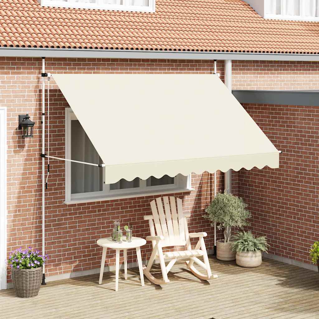 Vidaxl Luifel étend manuellement la crème 300 cm