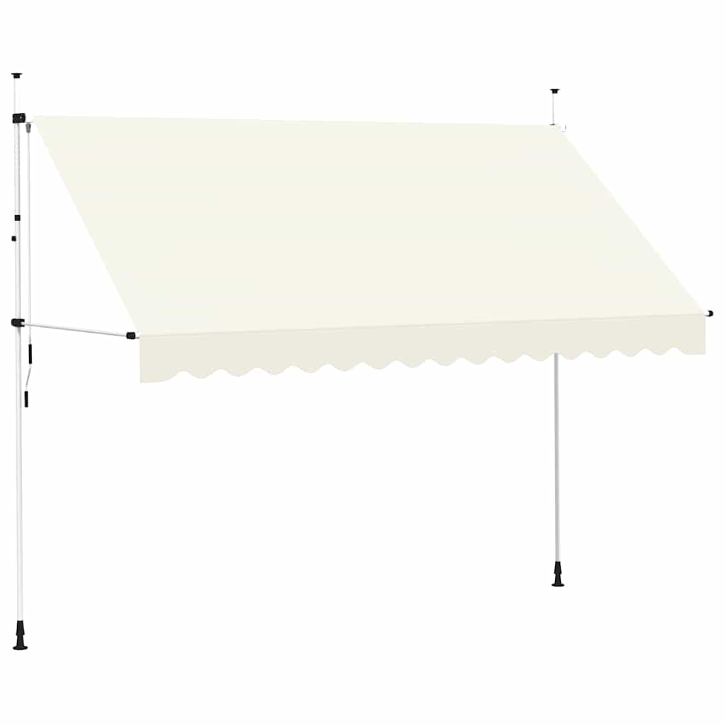 Vidaxl Luifel étend manuellement la crème 350 cm
