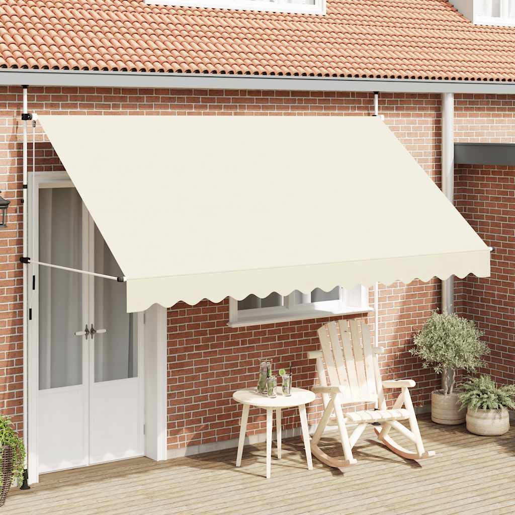 Vidaxl Luifel étend manuellement la crème 350 cm