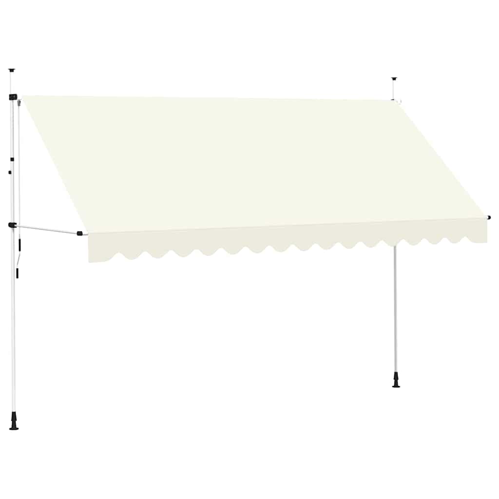 Vidaxl Luifel étend manuellement la crème 400 cm