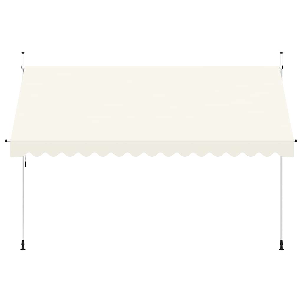 Vidaxl Luifel étend manuellement la crème 400 cm