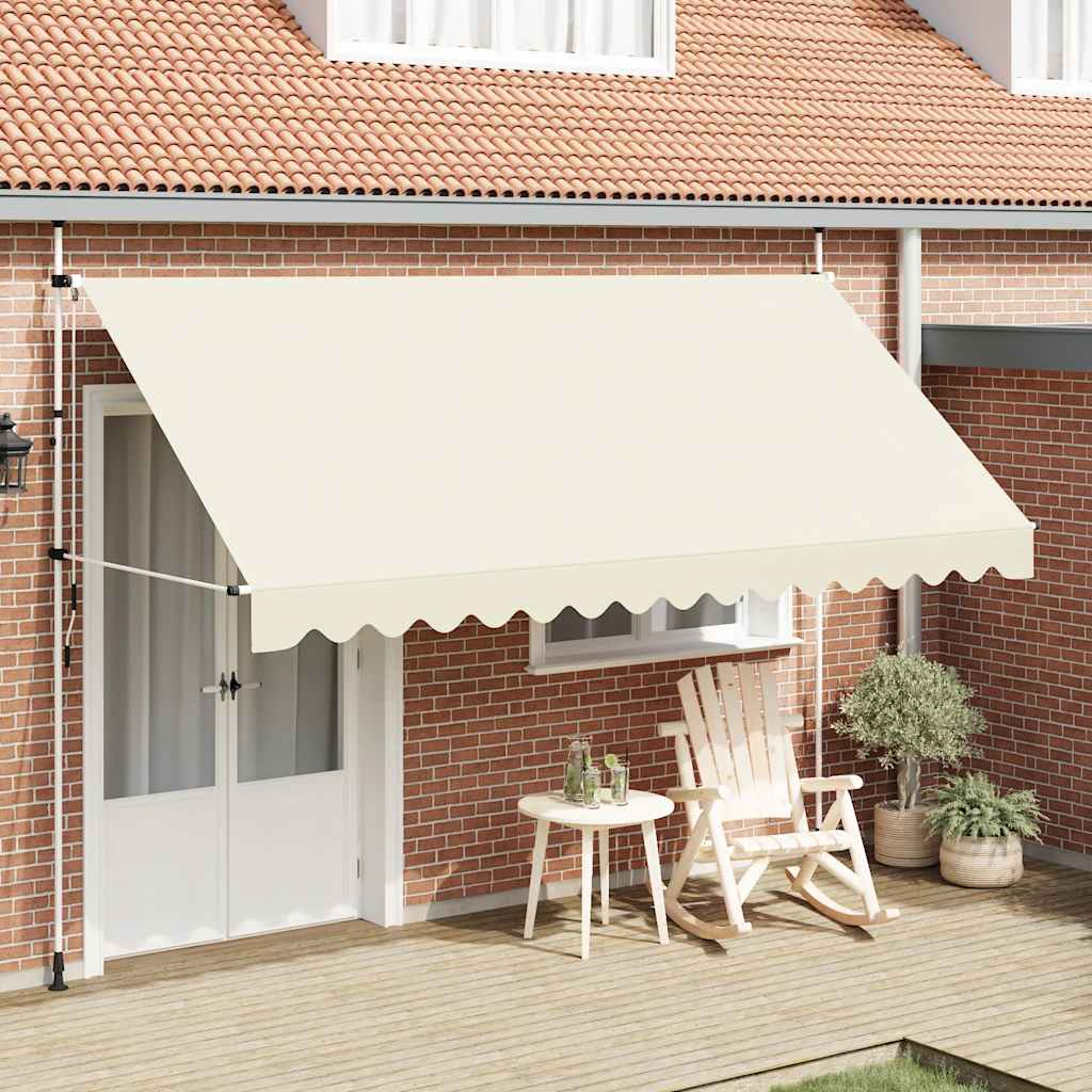 Vidaxl Luifel étend manuellement la crème 400 cm