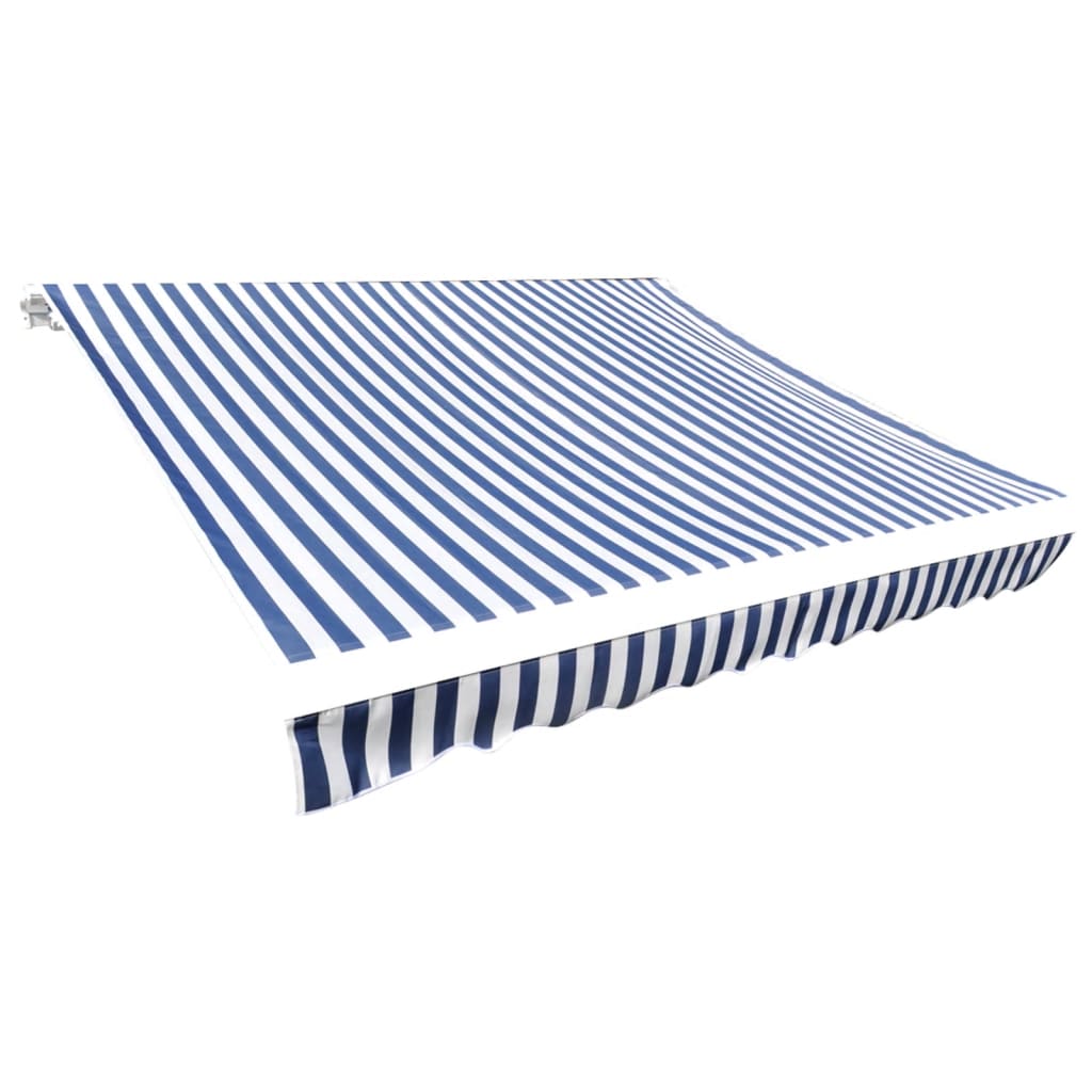Vidaxl Laifeldoek 350x250 cm toile bleu et blanc