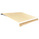 Vidaxl Laifeldoek 350x250 cm toile orange et blanc