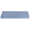 Vidaxl Luifel 350x120 cm bleu et blanc