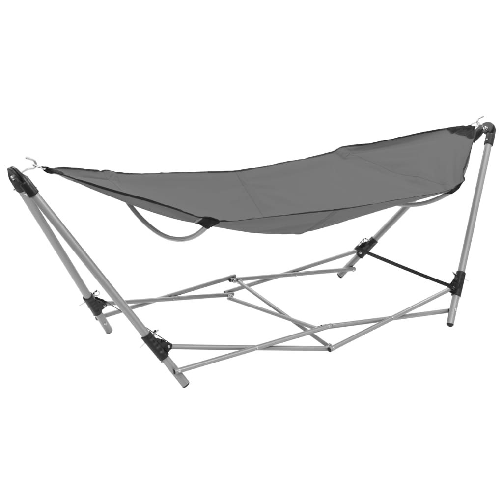 Hamac vidaxl avec gris standard pliant