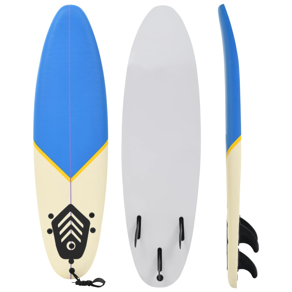 Planche de surf Vidaxl 170 cm bleu et crème