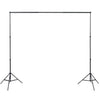 Ensemble de studio photo Vidaxl avec 3 arrière-plans de coton et cadre 3x5 m