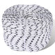 Corde de bateau vidaxl tressée 8 mm 500 m de polyester blanc