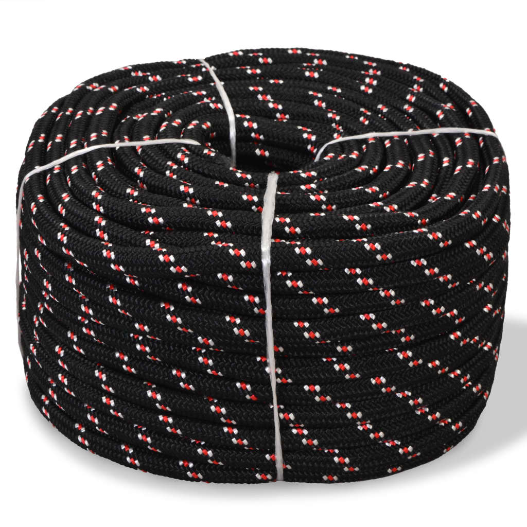 Corde à démarrage Vidaxl 8 mm 500 m de polypropylène noir