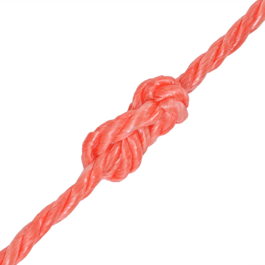 Corde vidaxl tournée de 6 mm 500 m en orange en polypropylène