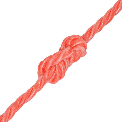 Corde vidaxl torsadé 14 mm 100 m en orange en polypropylène