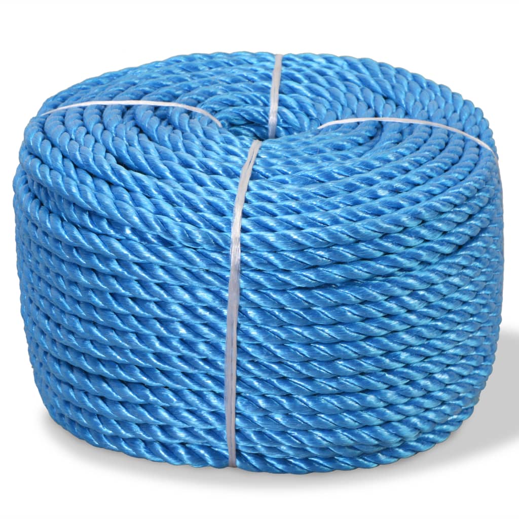Corde vidaxl torsadé 10 mm 250 m de bleu de polypropylène