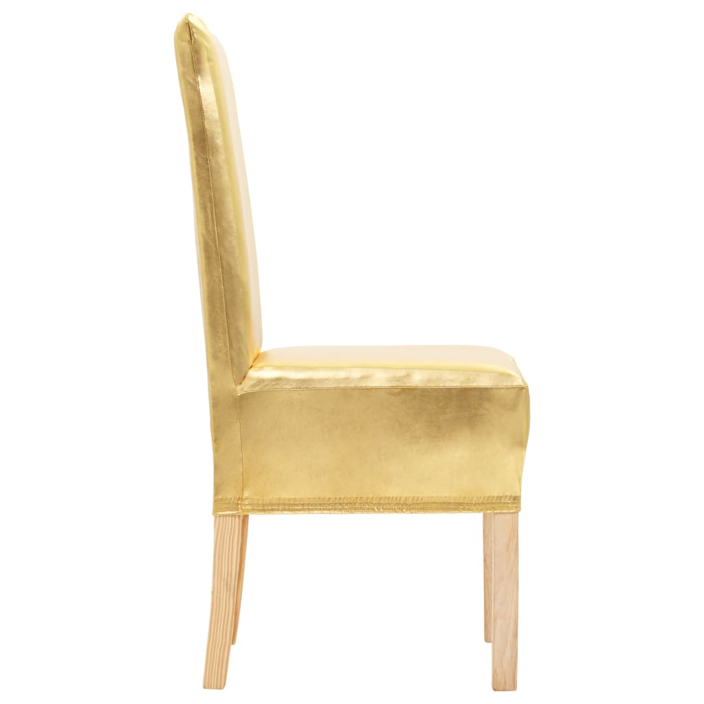 Vidaxl 6 sted couvre l'or