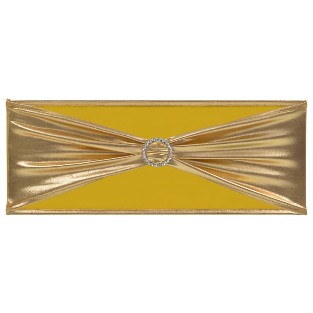 Vidaxl 25 st stoellint avec diamant stretch or