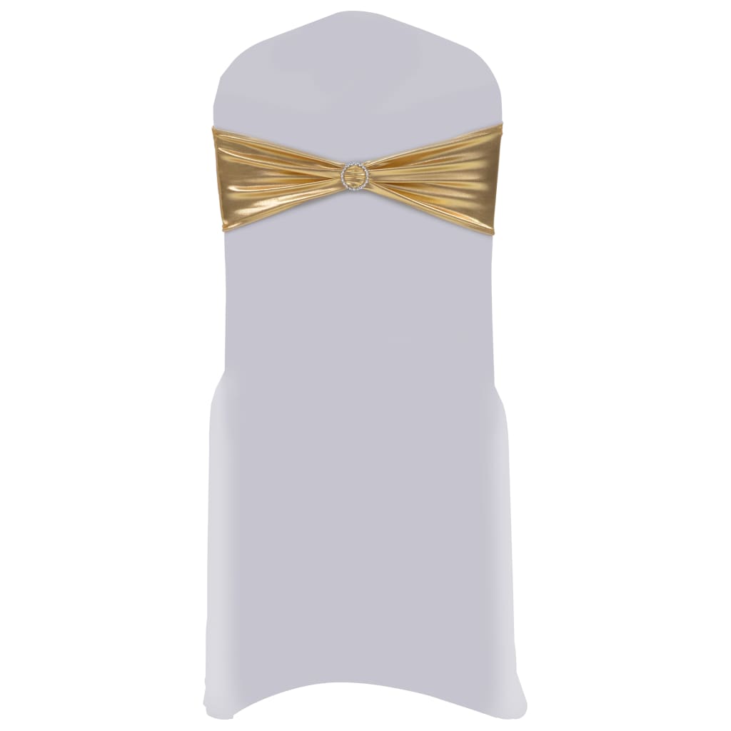 Vidaxl 25 st stoellint avec diamant stretch or